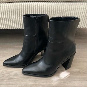 Steve Madden Black Ankle Booties